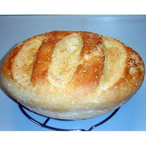 Házi kenyér szezámmaggal és fonott copfocskák mákkal recept