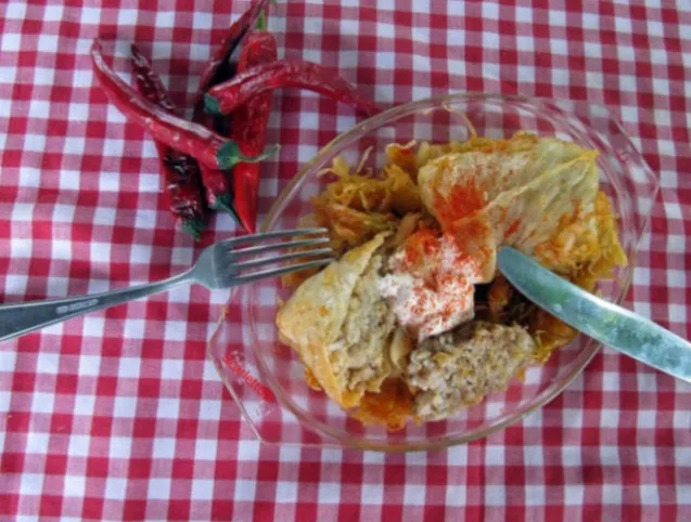 Töltött káposzta a sütőből recept
