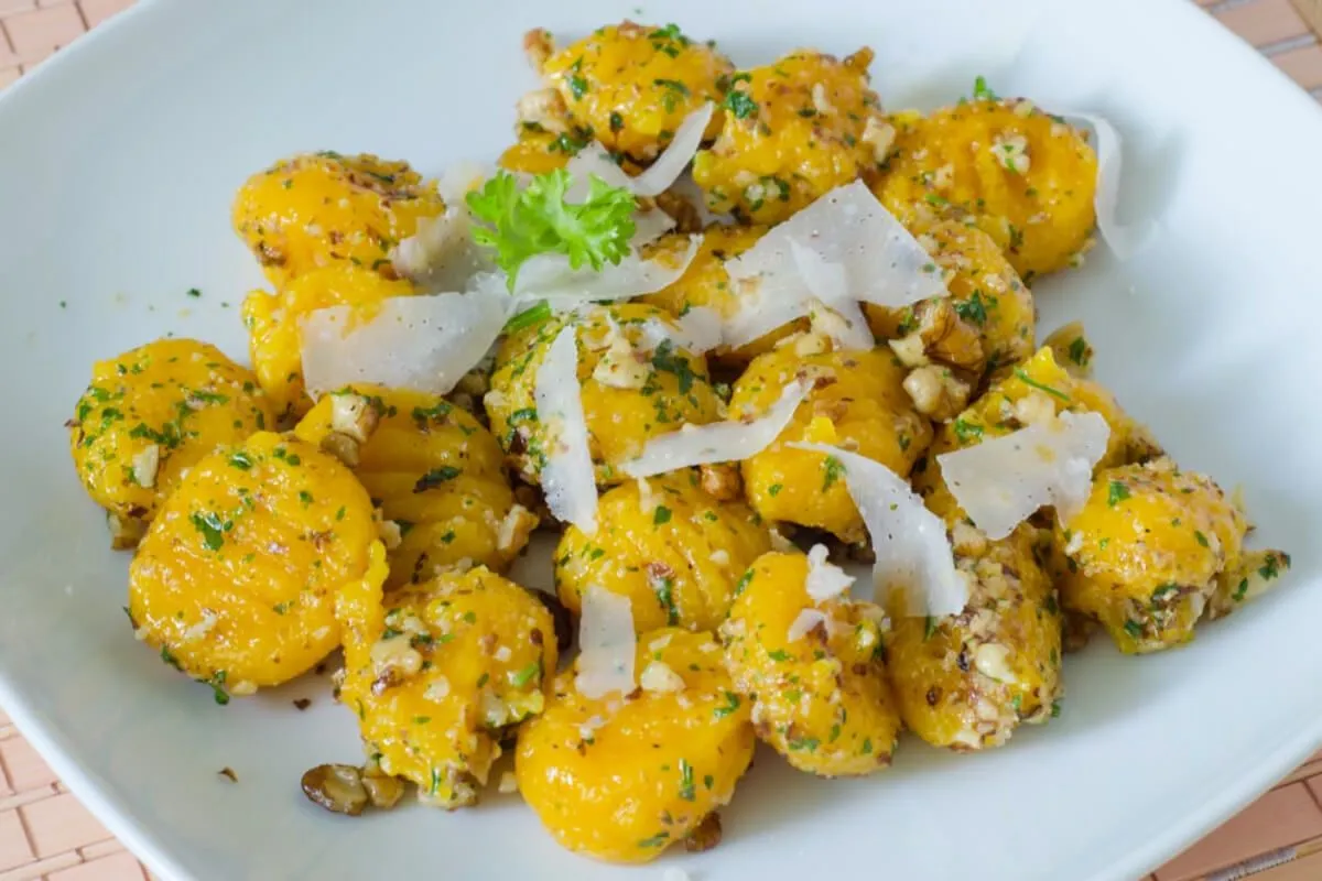 Édesburgonyás gnocchi recept