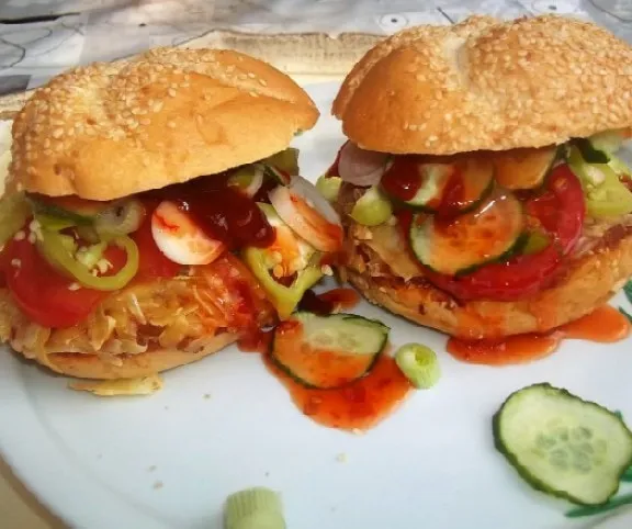 Zöldséges melegszendvics recept