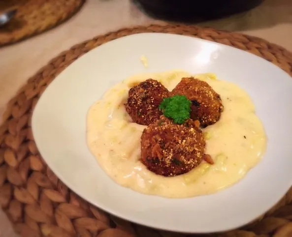 Mozzarellás pulykagolyók - gluténmentes recept! recept