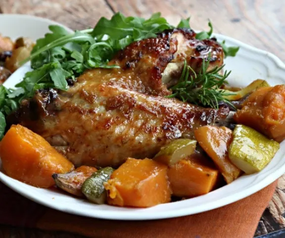 Mázas pulykaszárny édesburgonyával recept