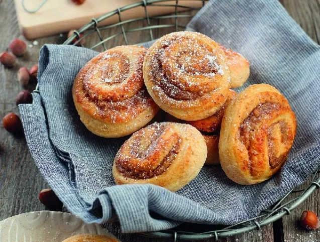 Mogyorókrémes csiga  recept