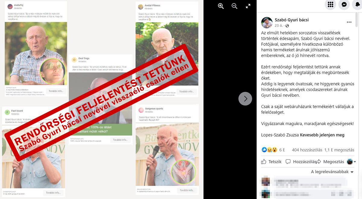 Szabó Gyuri bácsi, a bükki füvesember nevével csalók élnek vissza /Fotó: Györgytea - Facebook