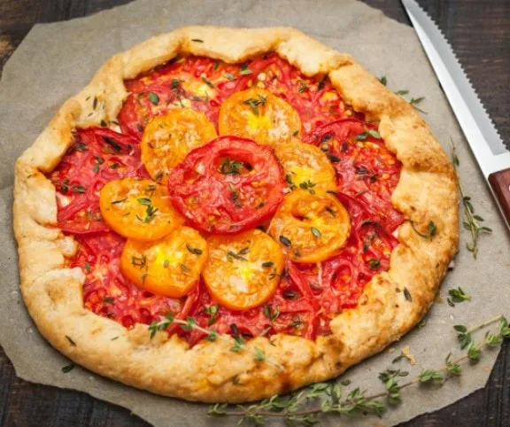 Paradicsomos pite (galette) recept