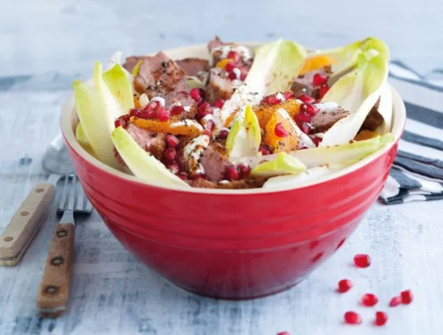 Kacsamelles téli saláta recept