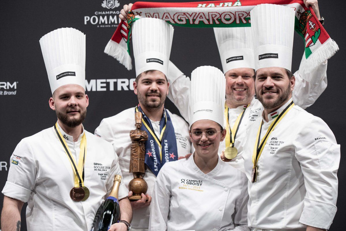 Gratulálunk a bronzérmes magyar csapatnak! / Fotó: Magyar Bocuse d'Or Akadémia, Fekete Antonio