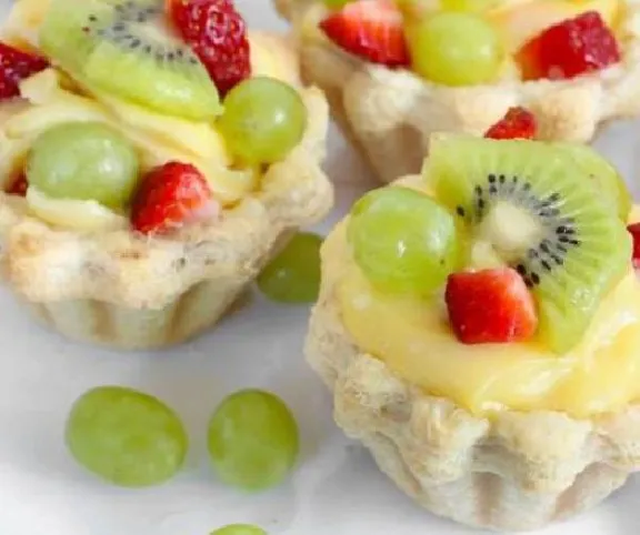 Gyümölcsös kosárkák recept