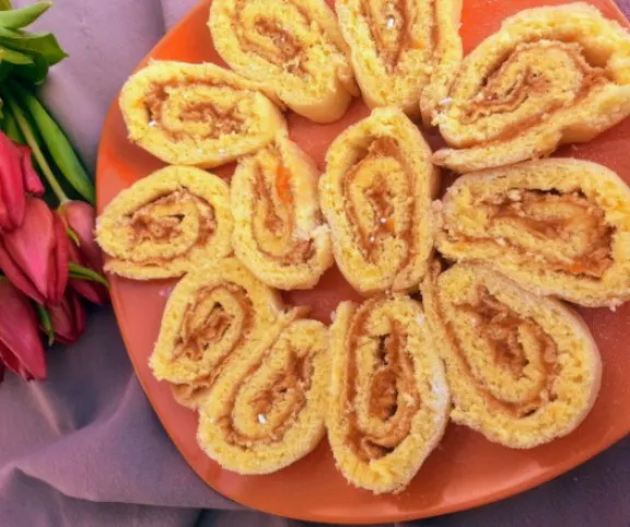 Fahéjas piskótatekercs (gluténmentes, cukormentes) recept