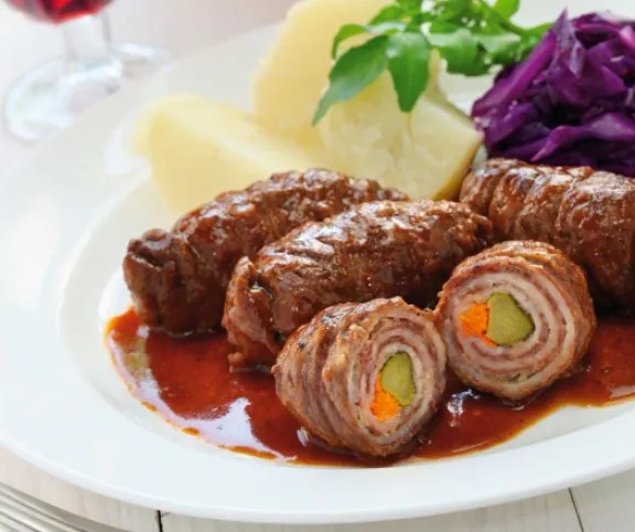 Zöldséges hústekercs recept