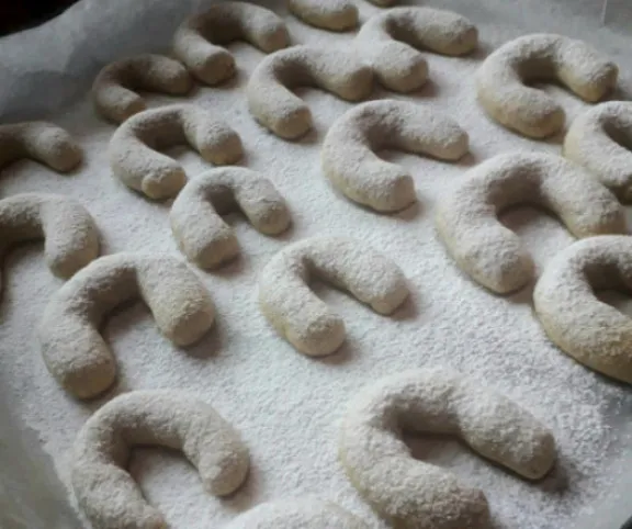 Diós-vaníliás kifli recept