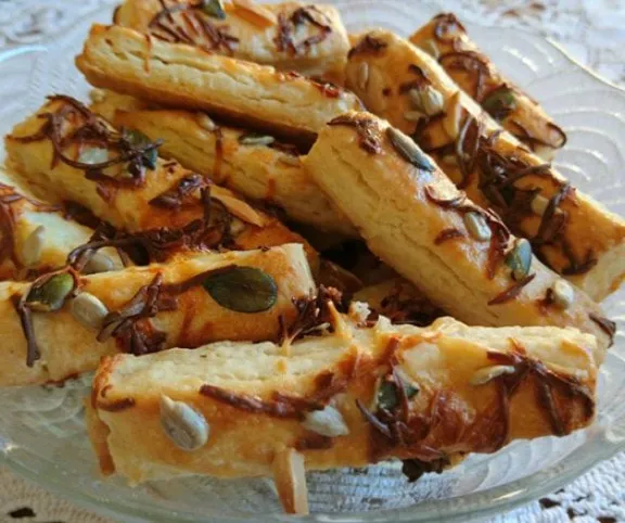 Füstölt sajtos magvas rúd recept
