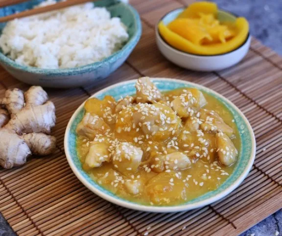 Mangós csirke  recept