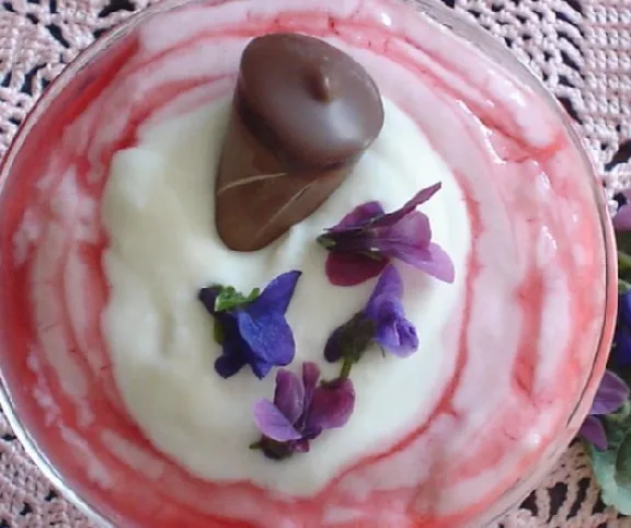 Ibolyakrém recept