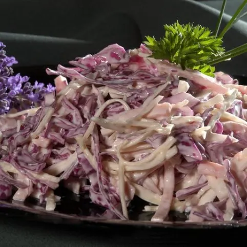 Majonézes saláta kétféle káposztából recept