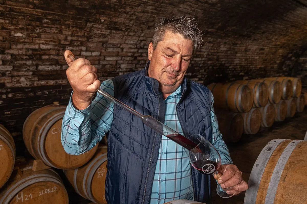 Riczu Tamás Symbol  bora lett az év bora 2023-ban /Fotó: Markovics Gábor