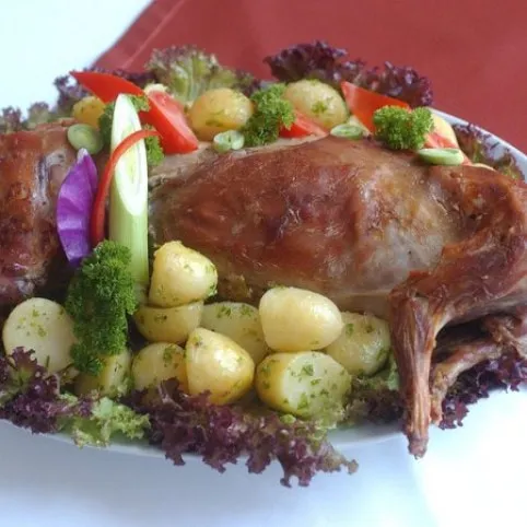 Töltött nyúl májjal recept