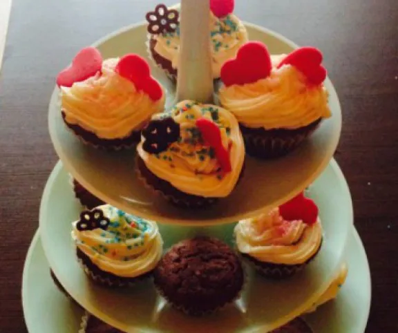 Karamellás cupcake vajas krémmel recept