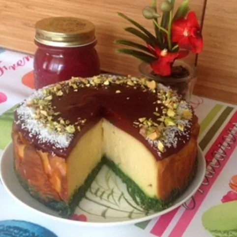 Budapesti trikolor sajttorta  recept