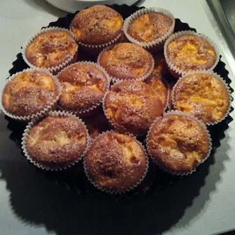 Bögrés almás muffin recept