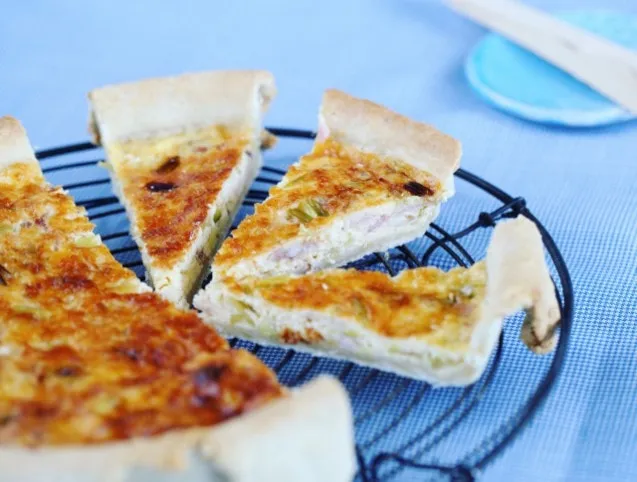 Póréhagymás-baconös tojáslepény (quiche lorraine)  recept