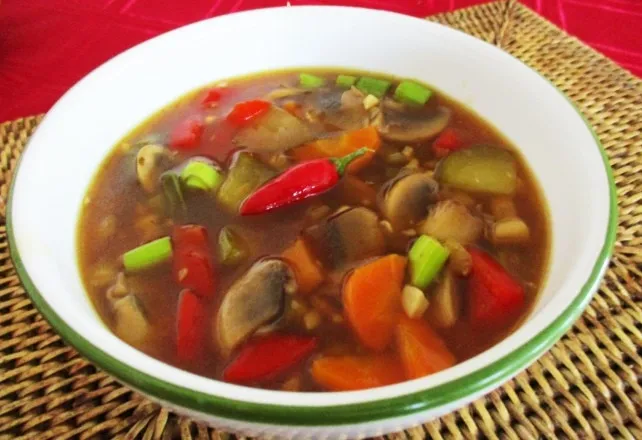 Manchow leves recept