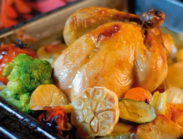 Tepsis részeges csirke recept