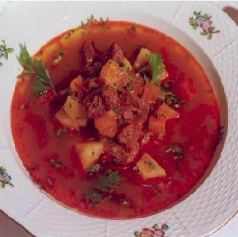 Bográcsban főtt gulyásleves  recept