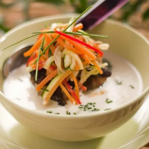 Tejszínes ököruszályleves recept