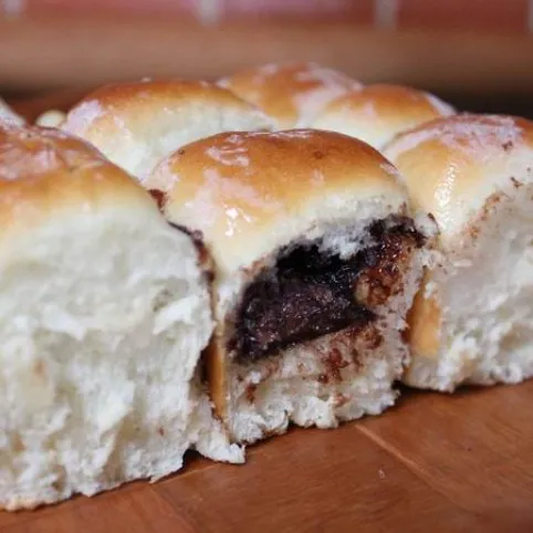 Mogyorókrémes mini bukták recept