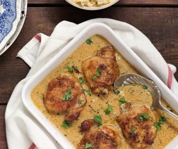 Krémes sörös csirke  recept