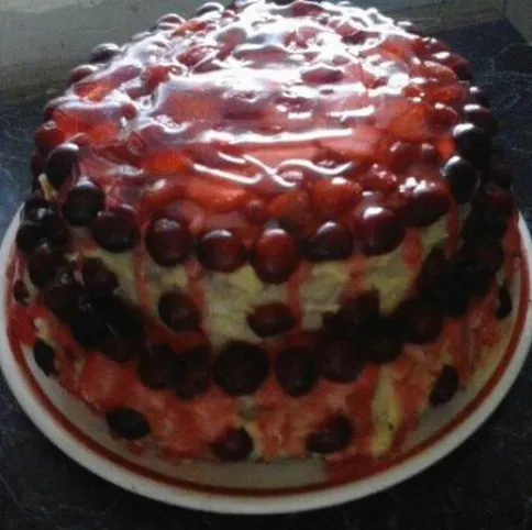 Emeletes gyümölcsös torta recept