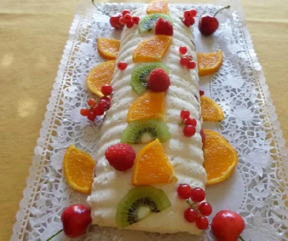 Gyümölcsös-túrós rakott sütemény recept