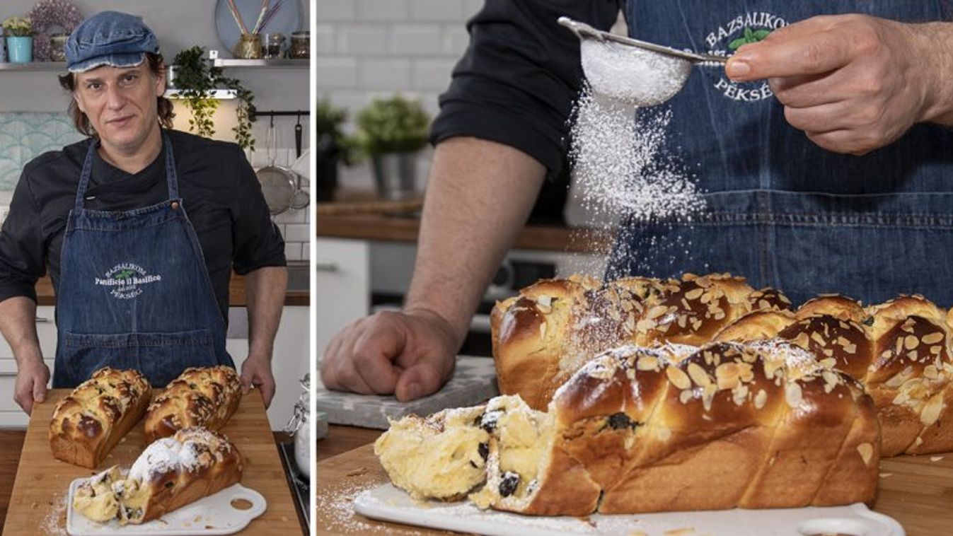 Ostoros kalács ricottás töltelékkel, ahogy Szabi a pék készíti