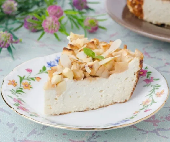 Almás-mandulás túrótorta recept