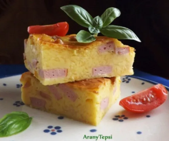 Sajtos-virslis kocka recept