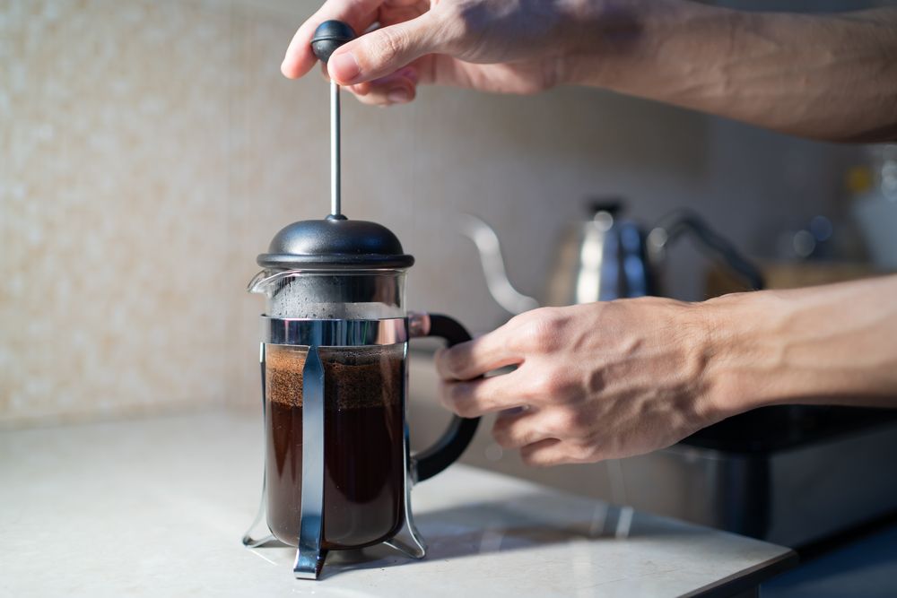 French press kávéfőzővel nemcsak kávét és teát, hanem tökéletes tejhabot is készíthetünk! (Fotó: Shutterstock)