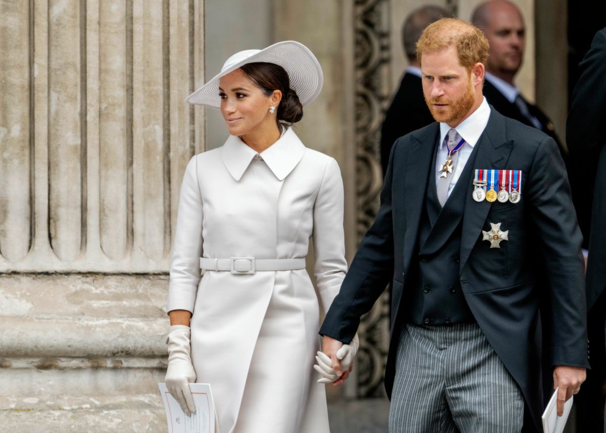 Harry herceg és felesége, Meghan Markle II. Erzsébet királynő platinajubileumi ünnepségén jelent meg újra a királyi családdal együtt/ Fotó: Northfoto