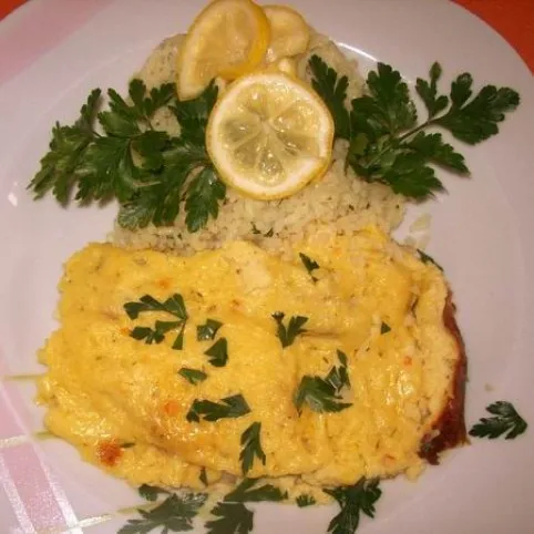 Sajtos-besameles harcsaszeletek recept