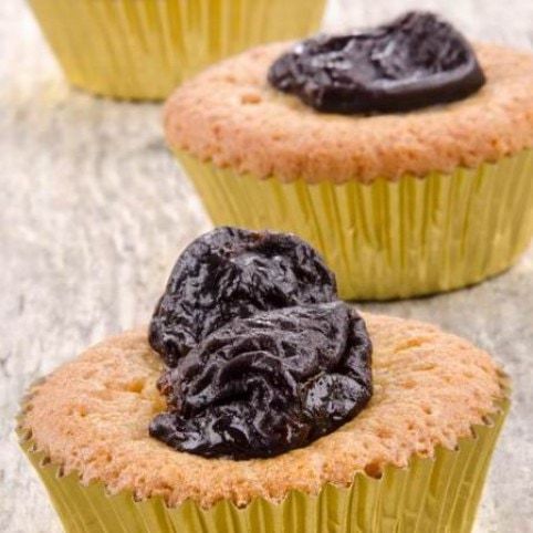 Aszalt szilvás muffin  recept