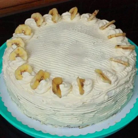 Karamellás banántorta recept