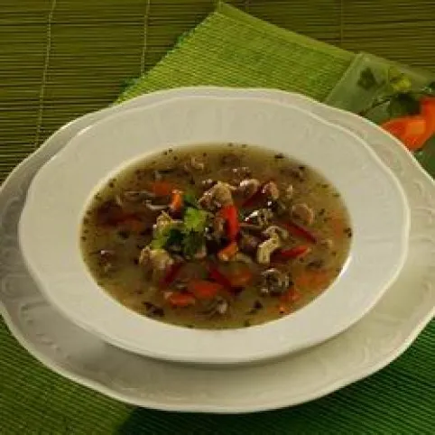 Gombás-tárkonyos aprólékleves recept