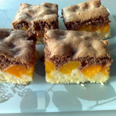Sárgabarackos linzer-piskóta recept