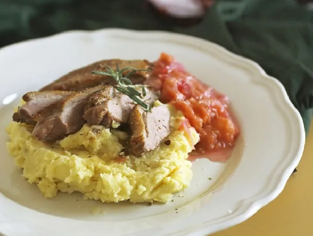 Sült kacsamell birsalmacsatnival recept