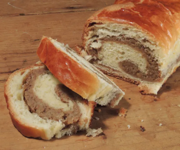 Teljes kiőrlésű diós bejgli (csökkentett cukortartalommal) recept