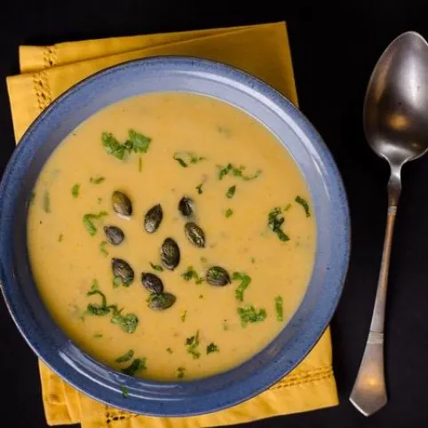 Mogyoróvajas sütőtökkrémleves recept