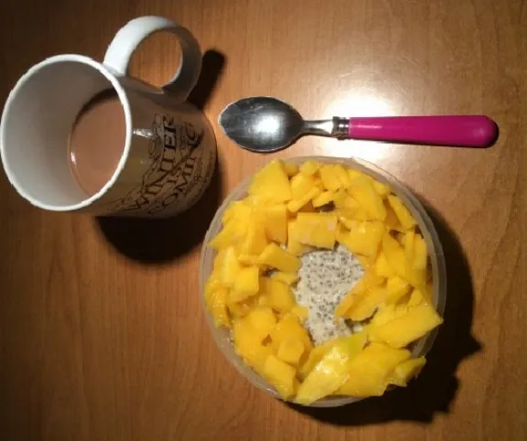 Mangós chiapuding recept