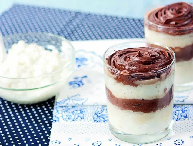 Tejberizs karamellás csokikrémmel recept