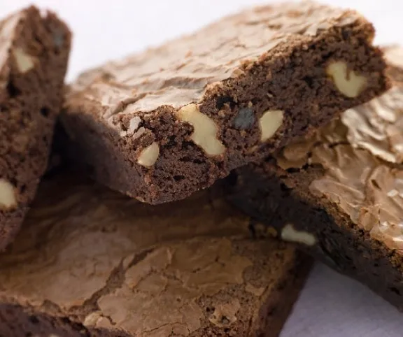 Diós brownie egyszerűen recept