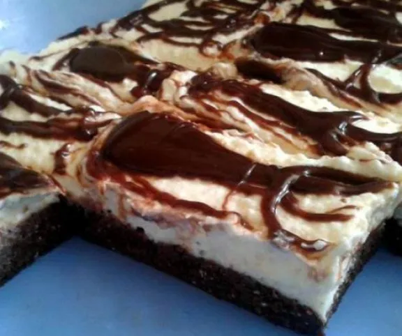 Túró rudi szelet sütés nélkül recept